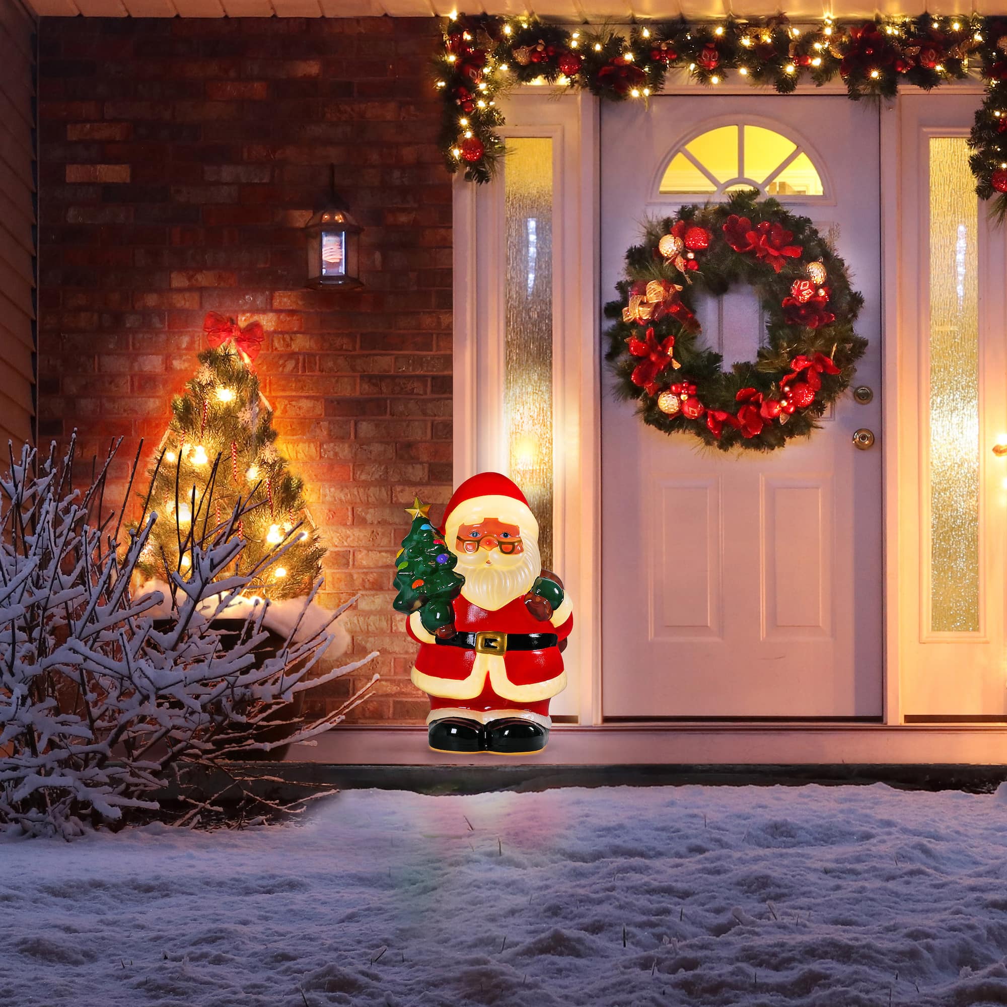Mr. Christmas24" Lit Santa Blow Mold